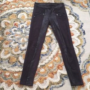 Black Orchid faux leather pants. Size 26.